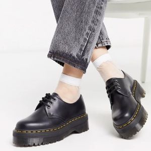 DR. MARTEN'S 1461 SMOOTH LEATHER PLATFORM SHOES